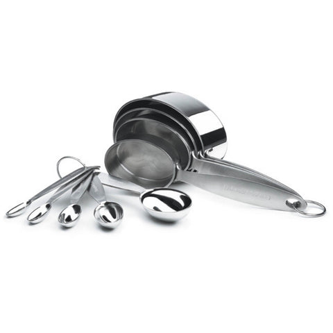 Image of Cuisipro Stainless Steel Measuring Cups and Spoon Set