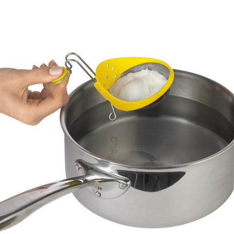 Image of Cuisipro Yellow Egg Poacher- Set of 2 - Cuisipro USA