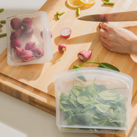 Image of Cuisipro Reusable Bags Clear 800ml