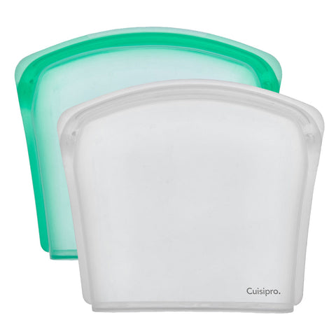 Image of Cuisipro Reusable Bags, Silicone 800ml (Set of 2)