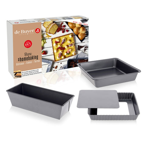 Image of de Buyer Homebaking Cakes + Tart Box - Ltd Edition, 3 Piece