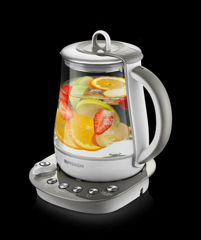 Image of (Lowest Price in North America) Buydeem Health-Care Beverage 9-in-1 Brew Cooker Kettle, 1.5L, Grey