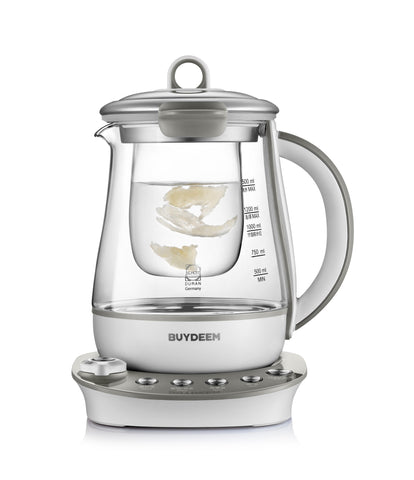 Image of (Lowest Price in North America) Buydeem Health-Care Beverage 9-in-1 Brew Cooker Kettle, 1.5L, Grey