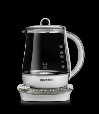 Image of (Lowest Price in North America) Buydeem Health-Care Beverage 9-in-1 Brew Cooker Kettle, 1.5L, Grey