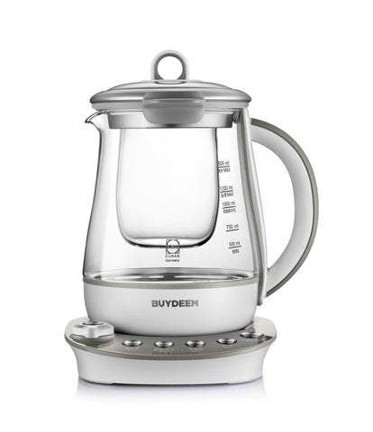 Image of (Lowest Price in North America) Buydeem Health-Care Beverage 9-in-1 Brew Cooker Kettle, 1.5L, Grey