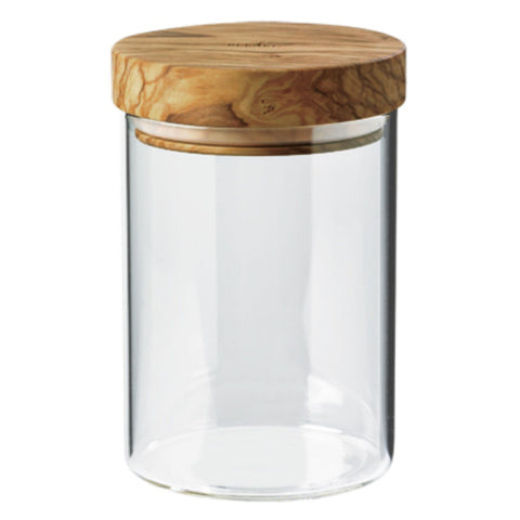 Image of BERARD Glass Jar with Olivewood Lid