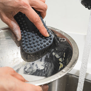 Silicone Cleaning Sponge with 2 Different Scrubber Styles