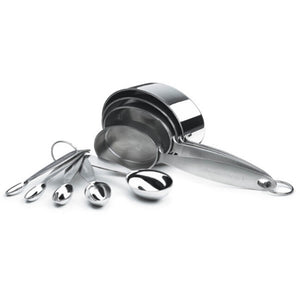 Cuisipro Stainless Steel Measuring Cups and Spoon Set