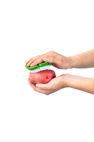 Image of Vegetable Cleaning Brush 2 Pack 3.5"/8.6cm (1 Soft/1 Hard)