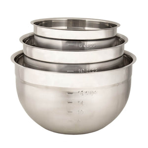 Cuisipro Stainless Steel Mixing Bowl - Set of 3