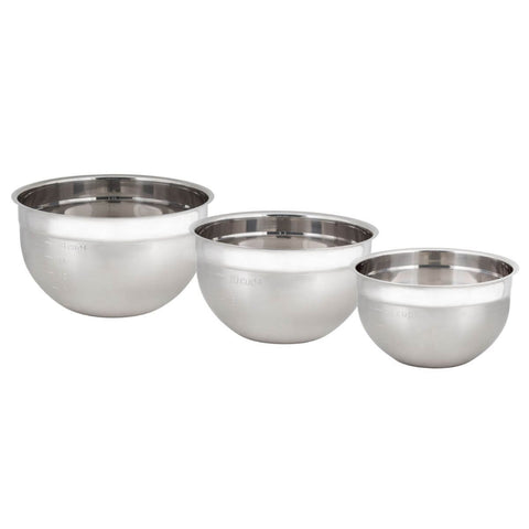 Image of Cuisipro Stainless Steel Mixing Bowl - Set of 3