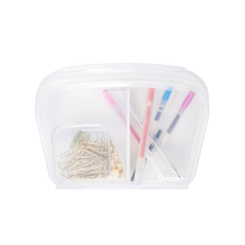 Image of Stand Up Reusable Bag w/ Divider, 1300ml