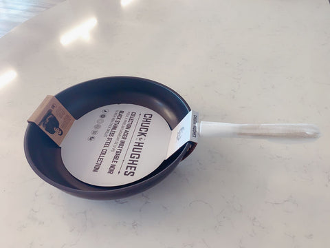 Image of 限时优惠 |加拿大知名品牌Chuck-Hughes 12“（30cm)不粘不锈钢平底锅