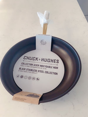 Limited Time Offer | Canadian famous brand Chuck-Hughes 12" (30cm) non-stick stainless steel frying pan