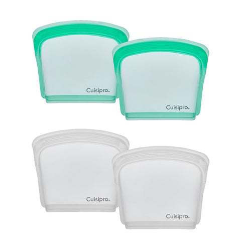 Image of Cuisipro Reusable Bags, Silicone 200ml (Set of 4)