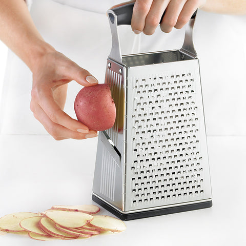 Image of Stainless steel four-sided grater 