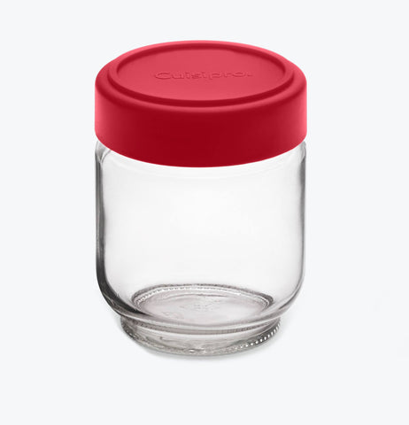 Image of Glass sealed storage jar set of 4
