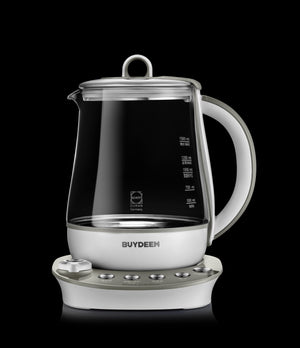 (北美最低价)北鼎养生壶Buydeem Health-Care Beverage 9-in-1 Brew Cooker Kettle, 1.5L, Grey (K2683)